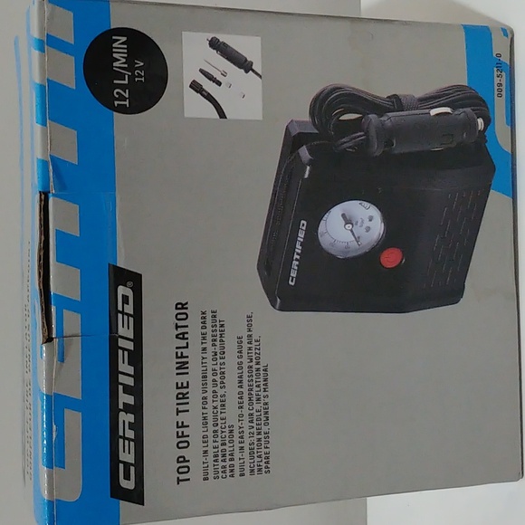 Certified 12 V Top Off Portable Tire Inflator - Picture 3 of 4